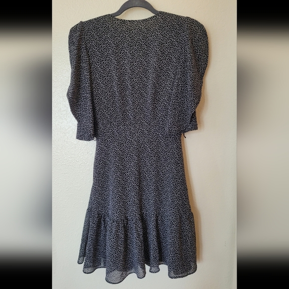 Michael Kors Georgette Peekaboo Leopard Mini Dress - Picture 3 of 7